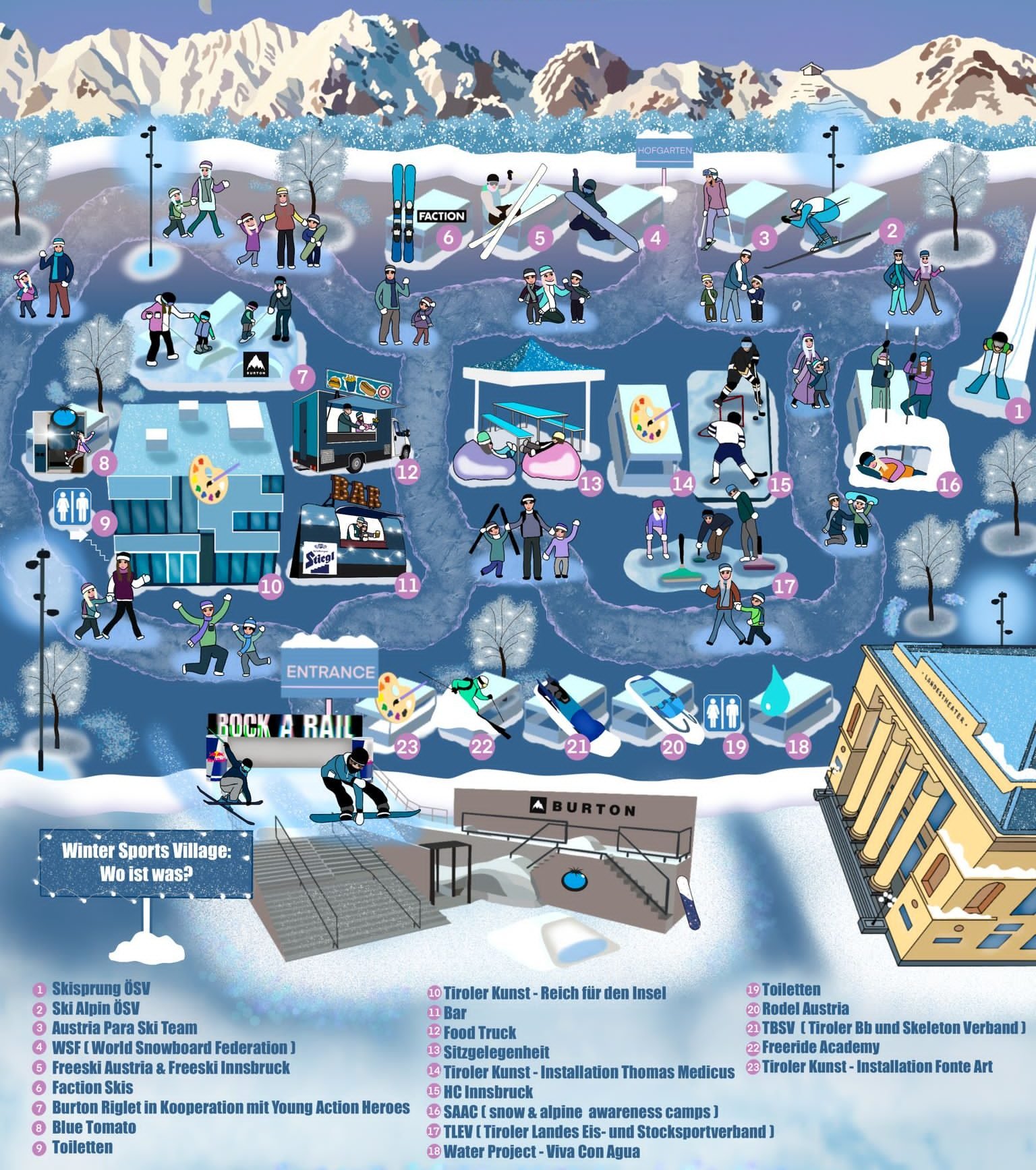 Snow Village Lageplan
