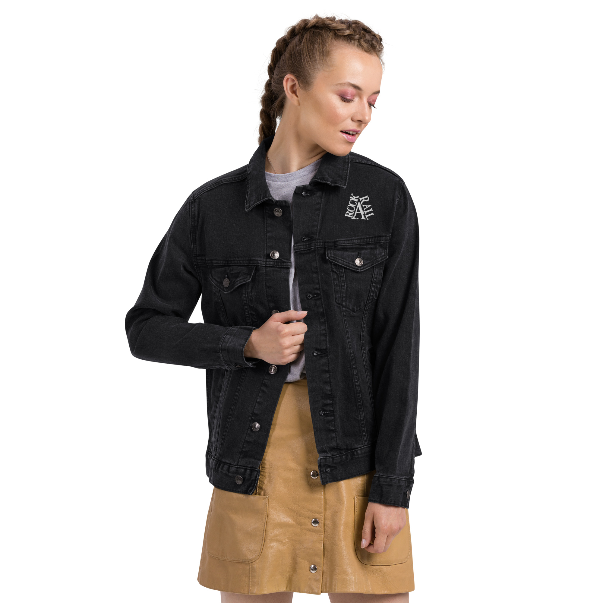 Rock A Rail Unisex denim jacket - Image 4